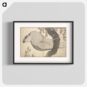 アートポスター-A Realistic Sketchbook by Hokusai - 葛飾 北斎 Poster.