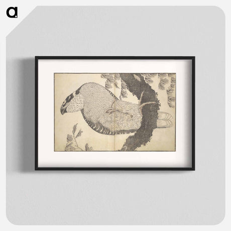アートポスター-A Realistic Sketchbook by Hokusai - 葛飾 北斎 Poster.