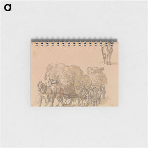 アートメモ帳-Two Laden Hay Carts With Horses
 - イェール大学アートギャラリー Memo.
