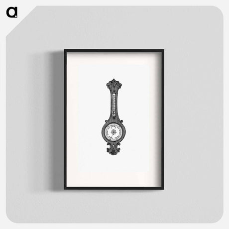 アートポスター-Wheel Barometer Illustration
 - 大英図書館 Poster.