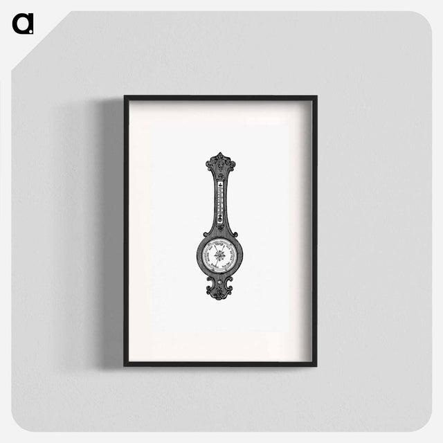 アートポスター-Wheel Barometer Illustration
 - 大英図書館 Poster.