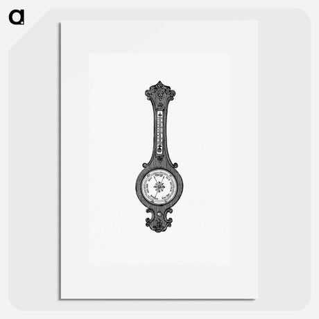 アートポスター-Wheel Barometer Illustration
 - 大英図書館 Poster.