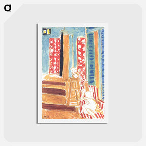 アートポストカード-Sunlit Interior - アンリ マティス Postcard.