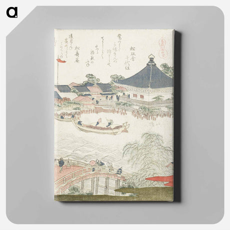 アートパネル-A comparison of Genroku poems and shells - 葛飾 北斎 Canvas.
