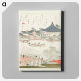 A comparison of Genroku poems and shells - Katsushika Hokusai Canvas.