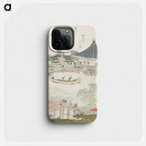 馬尽 駒形堂 - 葛飾 北斎 Phone Case.