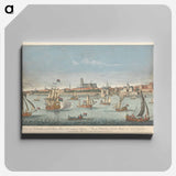 アートパネル-A View of Rotterdam, and the River Maese with Variety of Shipping
 - イェール大学アートギャラリー Canvas.