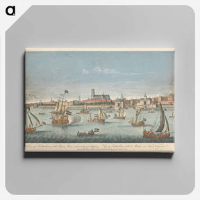 アートパネル-A View of Rotterdam, and the River Maese with Variety of Shipping
 - イェール大学アートギャラリー Canvas.