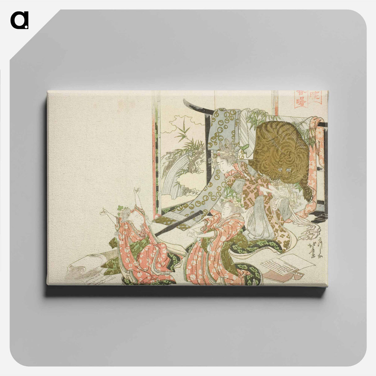 Hokusai's Four Sleepers Spring Sunrise - 葛飾 北斎 Canvas.