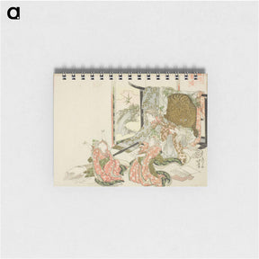 アートメモ帳-Hokusai's Four Sleepers Spring Sunrise - 葛飾 北斎 Memo.