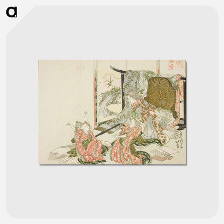 アートポストカード-Hokusai's Four Sleepers Spring Sunrise - 葛飾 北斎 Postcard.