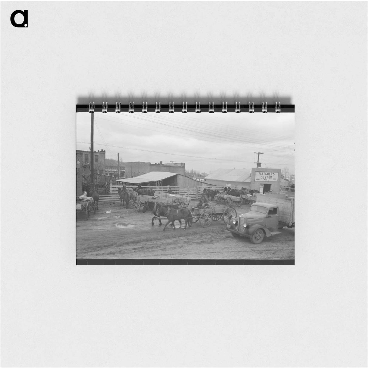 アートメモ帳-Dairy Cattle on Black Canyon Project
 - ラッセル リー Memo.