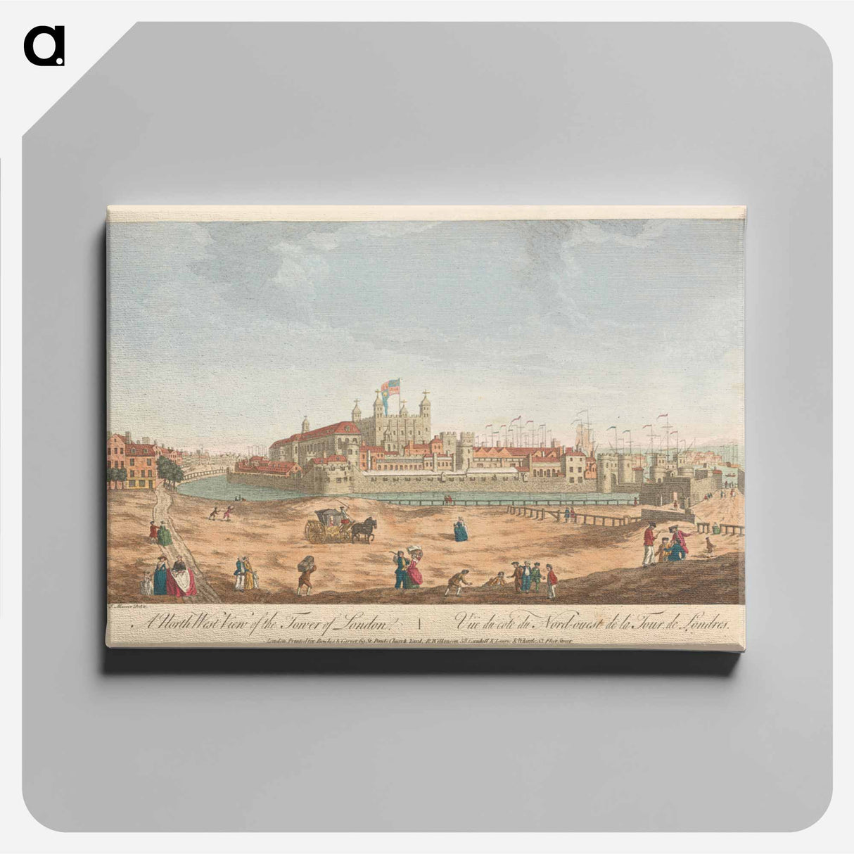 アートパネル-A North West View of the Tower of London
 - イェール大学アートギャラリー Canvas.