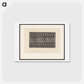 アートポストカード-Naked Woman Walking
 - エドワード マイブリッジ Postcard.