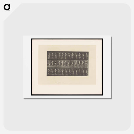 アートポストカード-Naked Woman Walking
 - エドワード マイブリッジ Postcard.