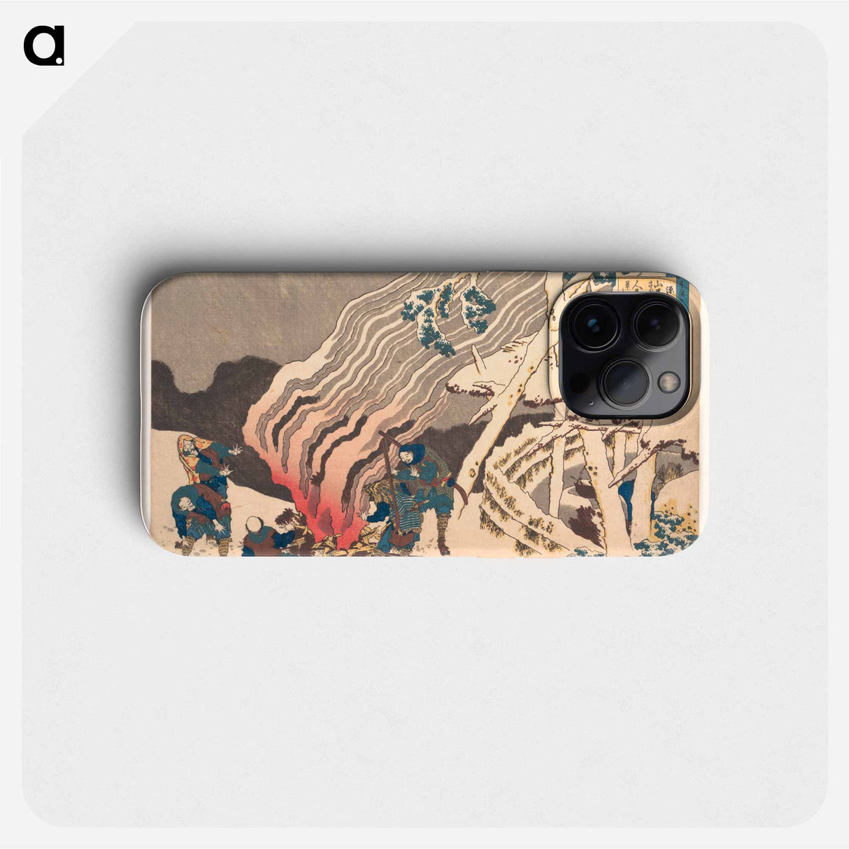 Hokusai's Poem - 葛飾 北斎 Phone Case.