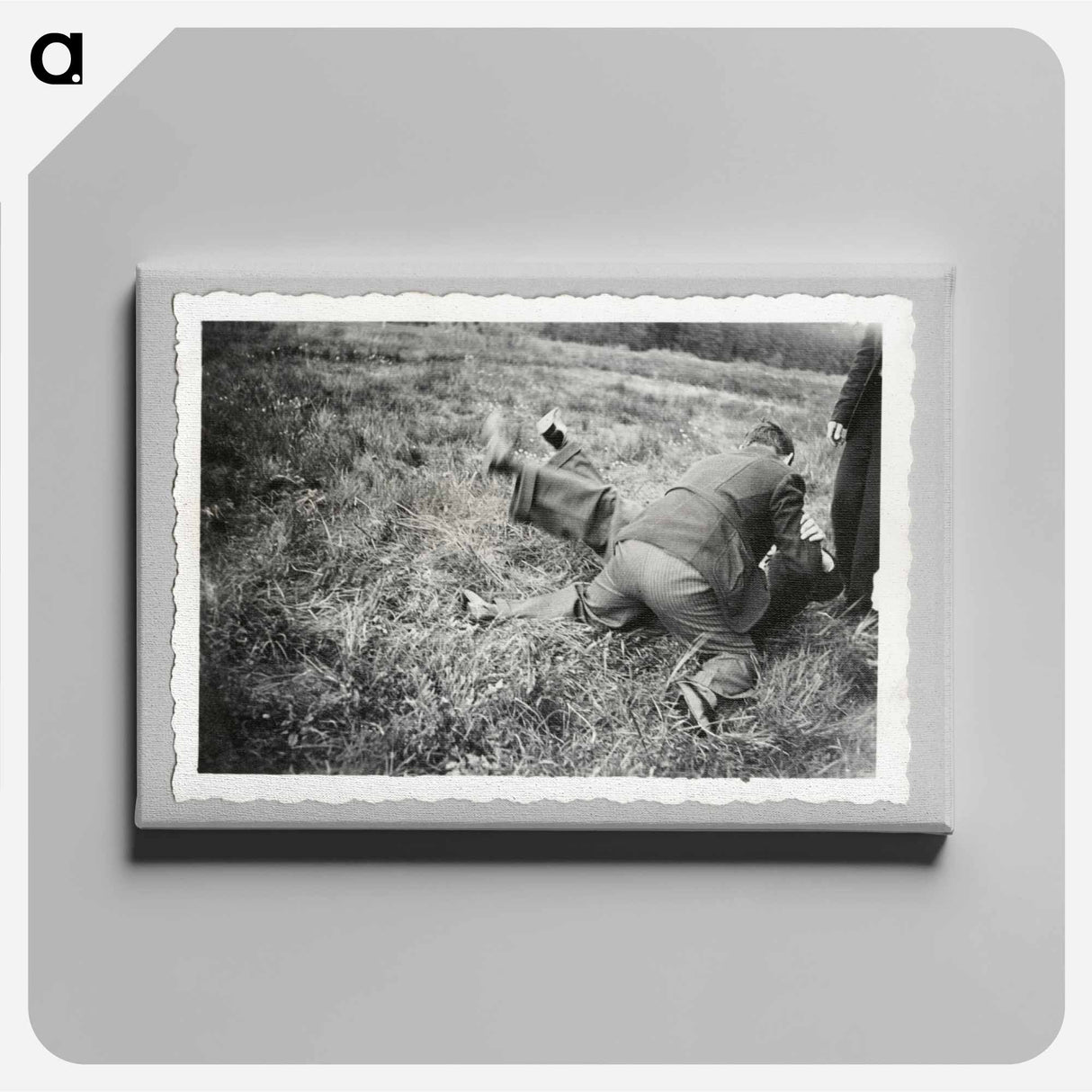 アートパネル-Men Wrestling on Ground
 - セントルイス美術館 Canvas.