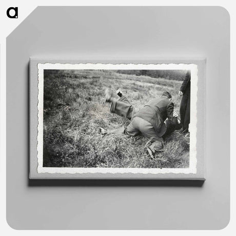 アートパネル-Men Wrestling on Ground
 - セントルイス美術館 Canvas.