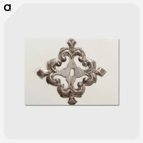 アートポストカード-Escutcheon for a Drawer Pull or Knob
 - バーンズ・コレクション Postcard.