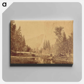アートパネル-Tutokanula. Valley of the Yosemite. (The Great Chief) "El Capitan."
 - エドワード マイブリッジ Canvas.