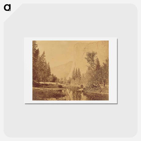 アートポストカード-Tutokanula. Valley of the Yosemite. (The Great Chief) "El Capitan."
 - エドワード マイブリッジ Postcard.