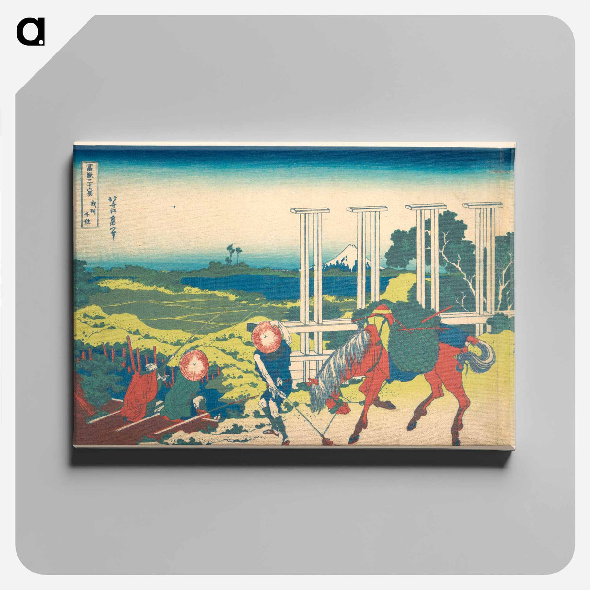 Senju in Musashi Province - Katsushika Hokusai Canvas.
