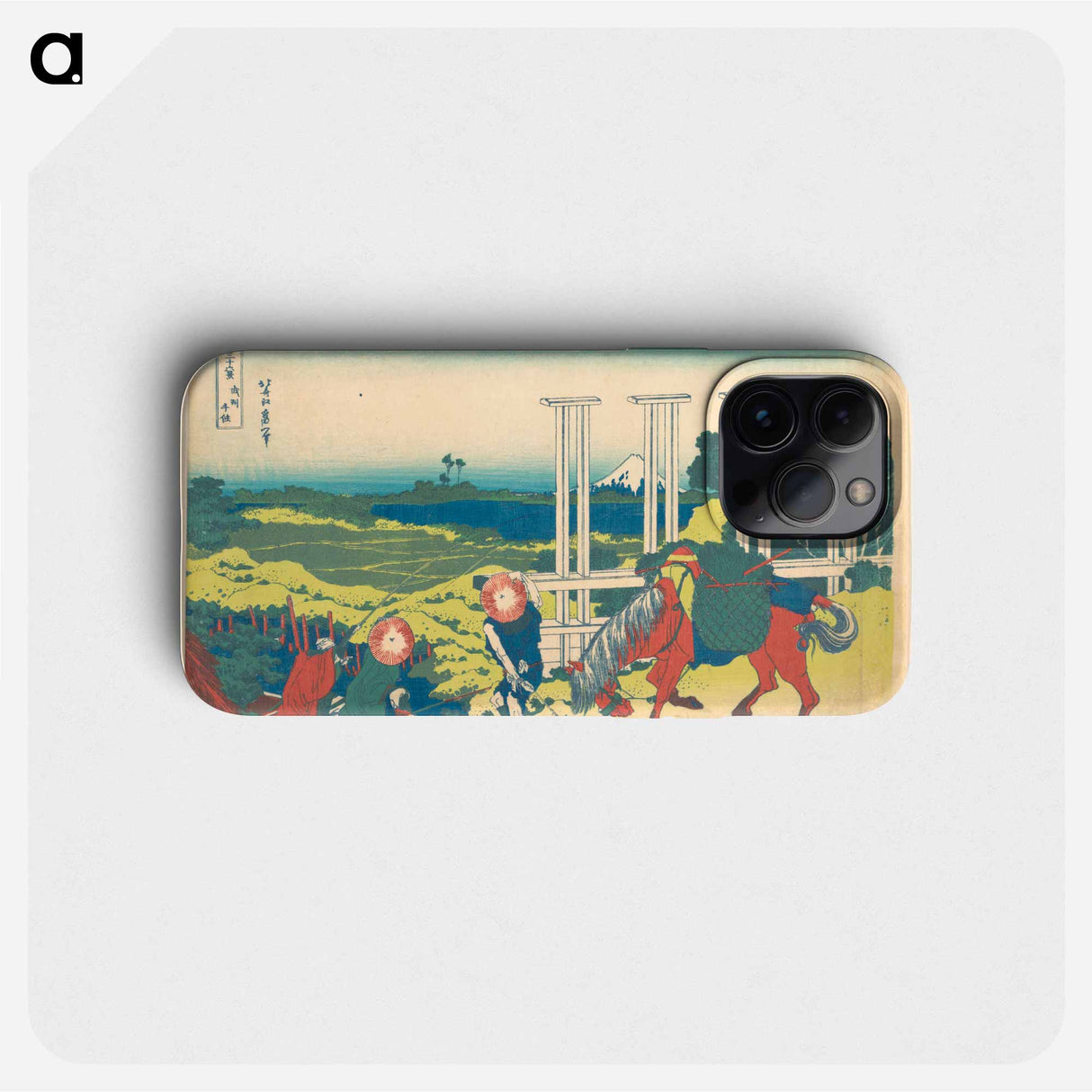 Senju in Musashi Province - Katsushika Hokusai Phone Case.
