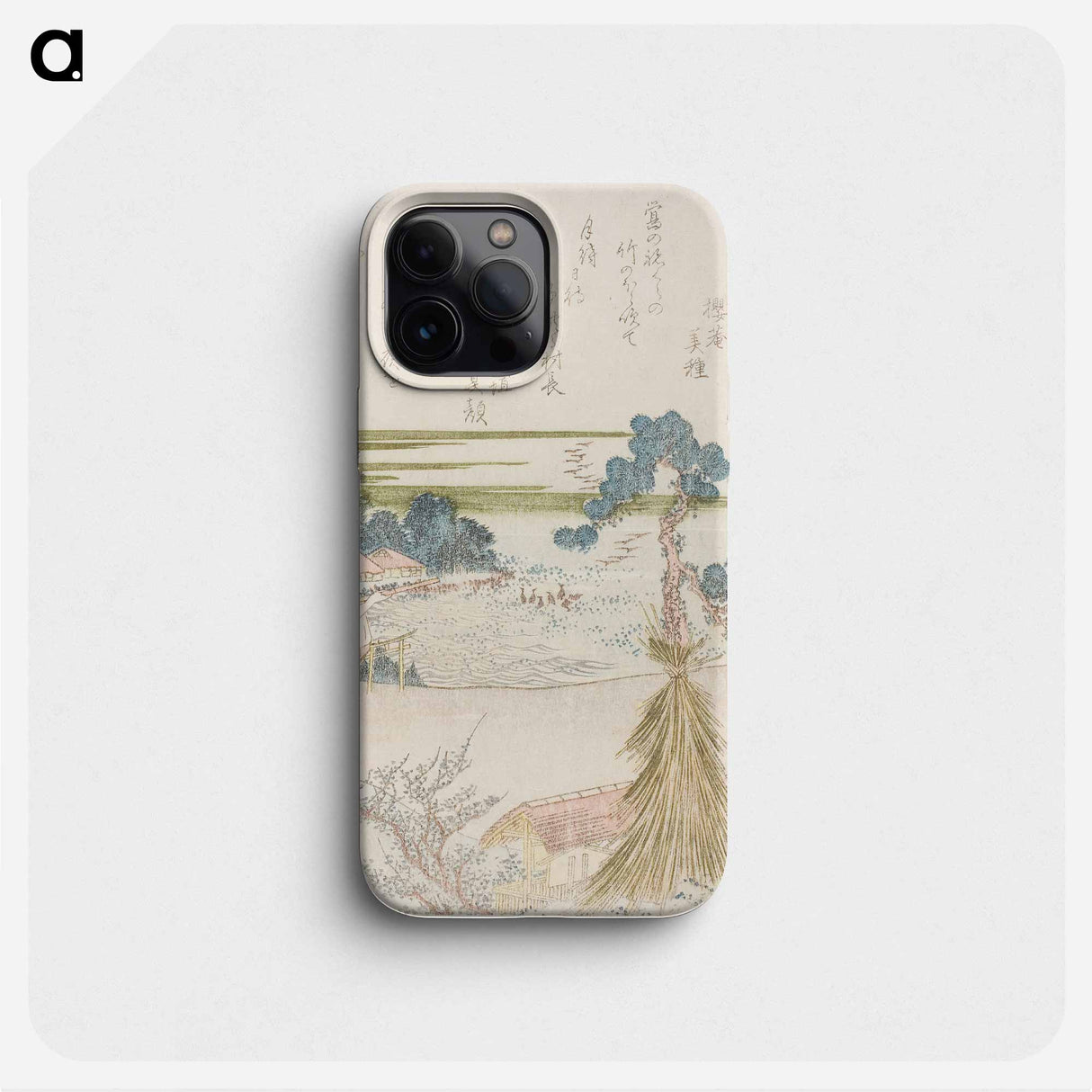 元禄歌仙貝合 法螺貝（吹き矢を吹く男） - 葛飾 北斎 Phone Case.