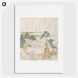 アートポスター-A Man Shooting with a Blowpipe - 葛飾 北斎 Poster.