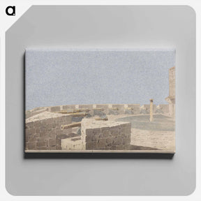 アートパネル-Study for a Stage Set: a Fortress with Cannon and Buildings
 - イェール大学アートギャラリー Canvas.