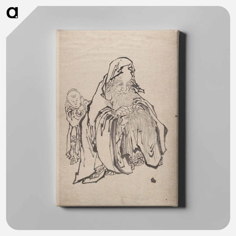 アートパネル-Katsushika Hokusai’s Album of Sketches - 葛飾 北斎 Canvas.