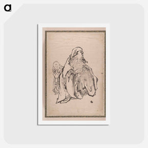 アートポストカード-Katsushika Hokusai’s Album of Sketches - 葛飾 北斎 Postcard.