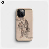 Katsushika Hokusai's Japanese man - Katsushika Hokusai Phone Case.