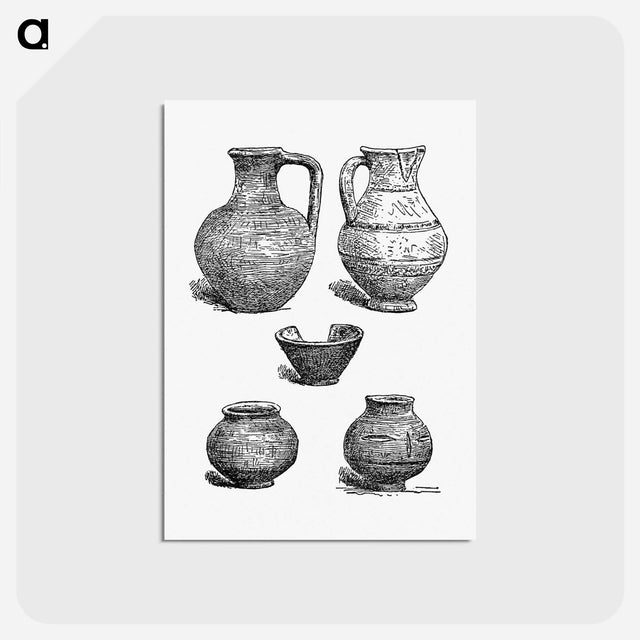 アートポストカード-Antique Potteries from Angouleme
 - 大英図書館 Postcard.