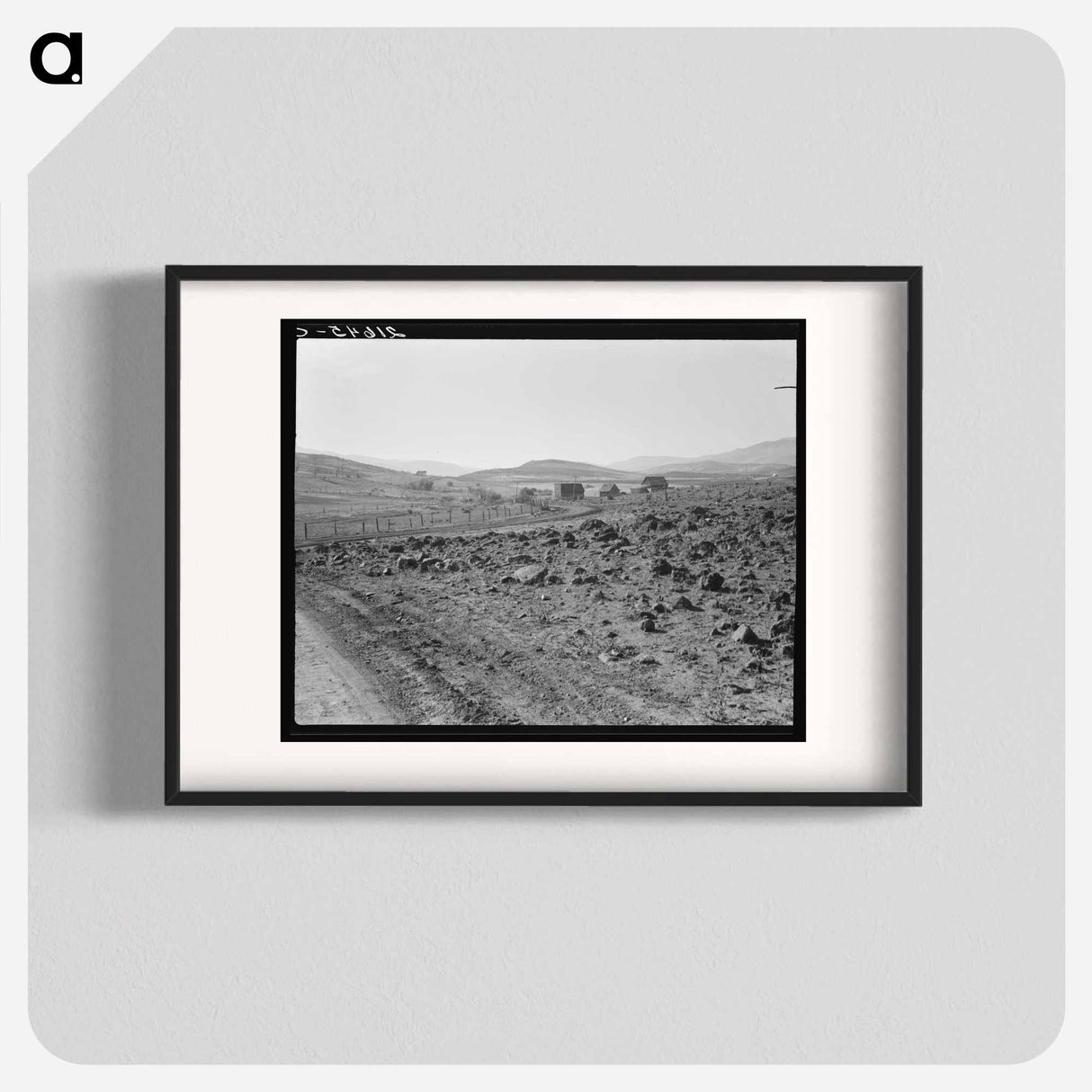 Road up the valley toward Ola self-help sawmill co-op. Gem County, Idaho - Dorothea Lange Poster.