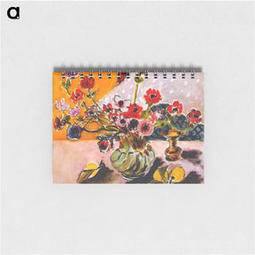アートメモ帳-Anemones and Chinese Vase - アンリ マティス Memo.