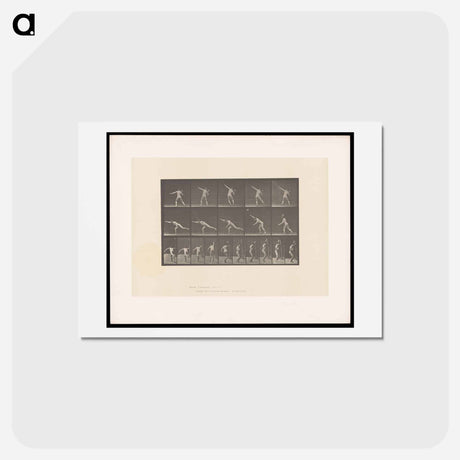 アートポストカード-Man Throwing a Rock
 - エドワード マイブリッジ Postcard.