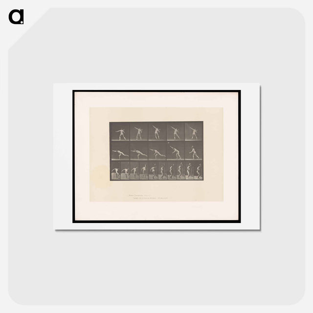 アートポストカード-Man Throwing a Rock
 - エドワード マイブリッジ Postcard.