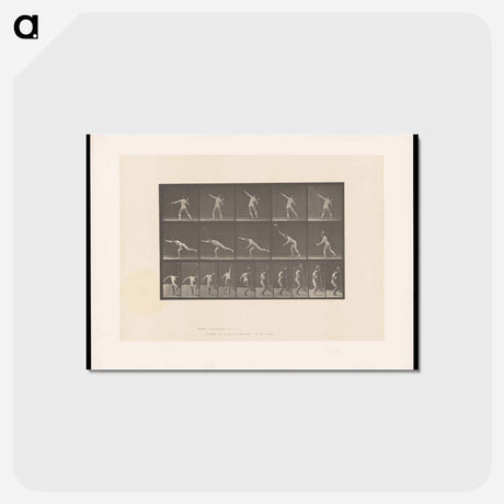 アートポストカード-Man Throwing a Rock
 - エドワード マイブリッジ Postcard.