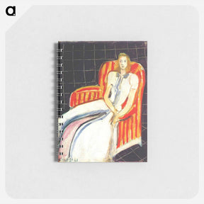 アートメモ帳-Simone in Striped Armchair - アンリ マティス Memo.