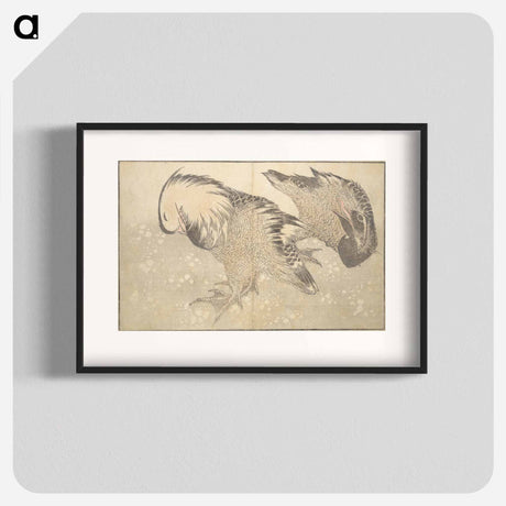 アートポスター-A Realistic Sketchbook by Hokusai - 葛飾 北斎 Poster.