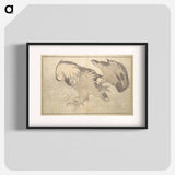 A Realistic Sketchbook by Hokusai - Katsushika Hokusai Poster.