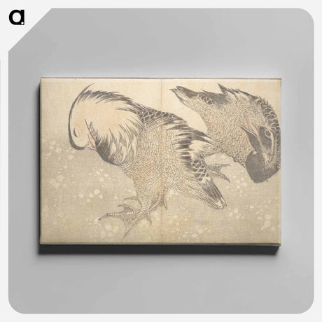 アートパネル-A Realistic Sketchbook by Hokusai - 葛飾 北斎 Canvas.