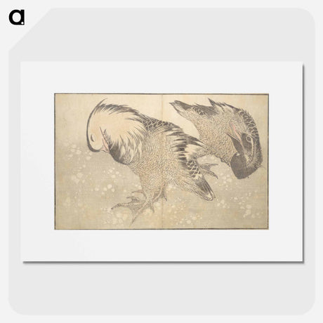アートポスター-A Realistic Sketchbook by Hokusai - 葛飾 北斎 Poster.
