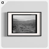 Another stump farm, fenced, showing general characteristics of the valley. Bonner County, Idaho. - Dorothea Lange Poster.