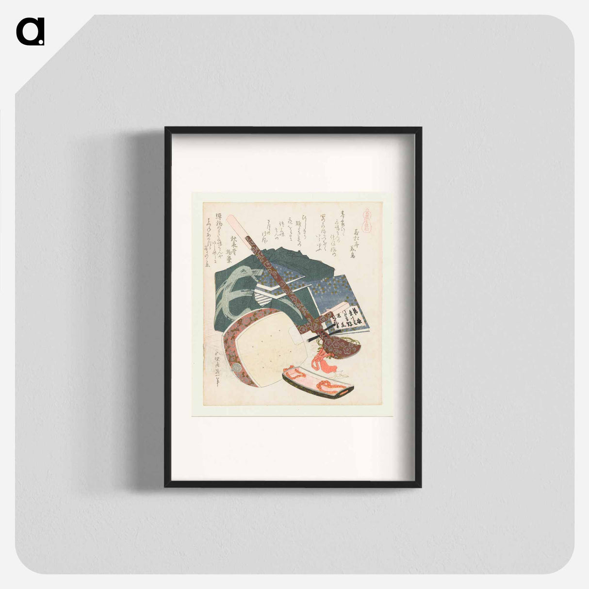 A comparison of Genroku poems and shells - Katsushika Hokusai Poster.