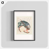 A comparison of Genroku poems and shells - Katsushika Hokusai Poster.
