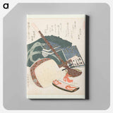 A comparison of Genroku poems and shells - Katsushika Hokusai Canvas.