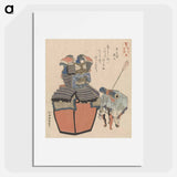 アートポスター-A comparison of Genroku poems and shells - 葛飾 北斎 Poster.
