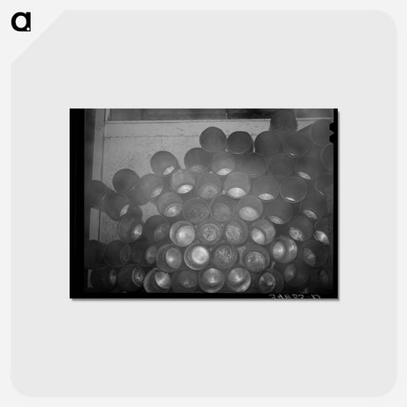 アートポストカード-Creamery Cans
 - ラッセル リー Postcard.